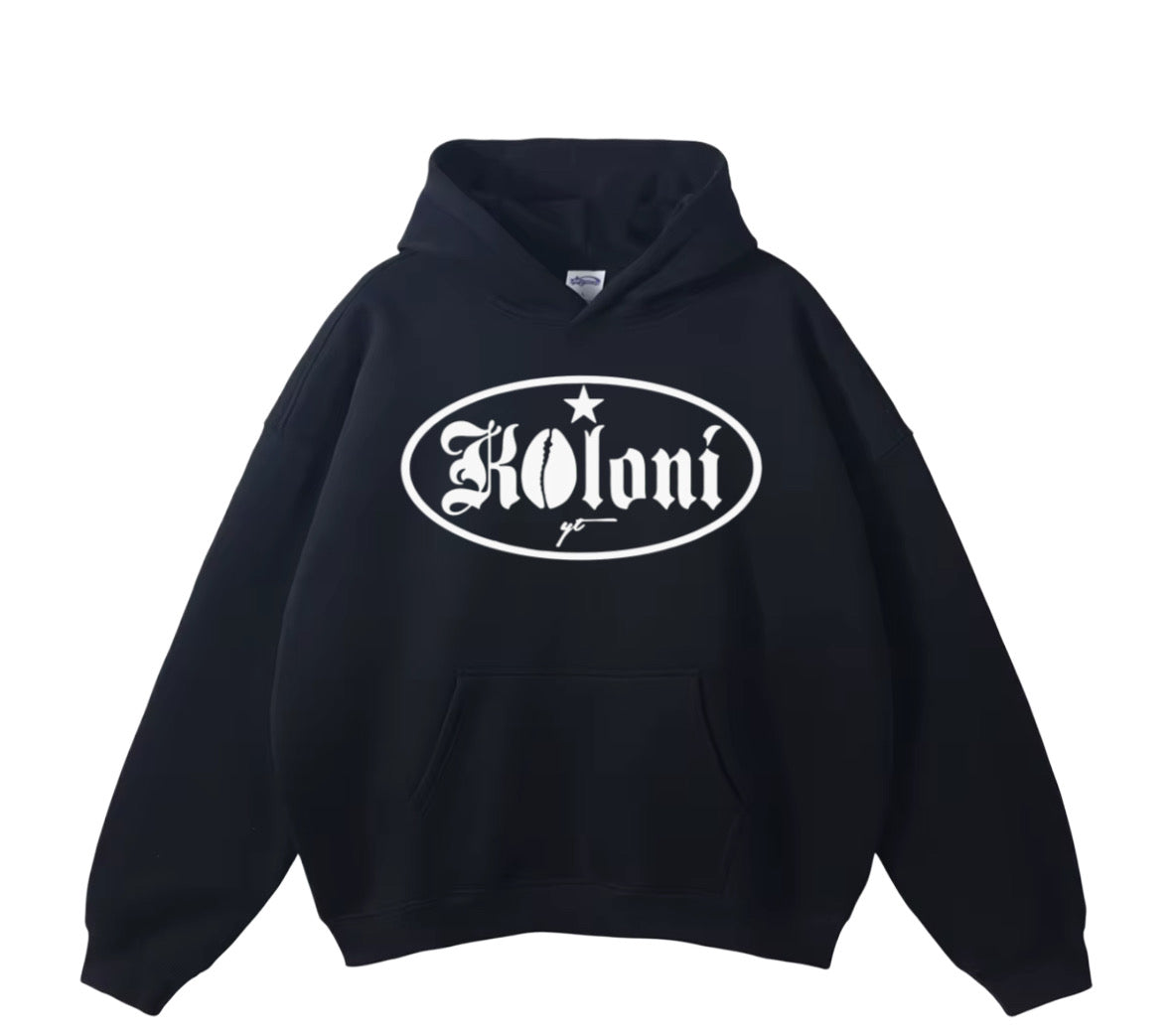 SWEAT À CAPUCHE KOLONI® NOIR OVERSIZE