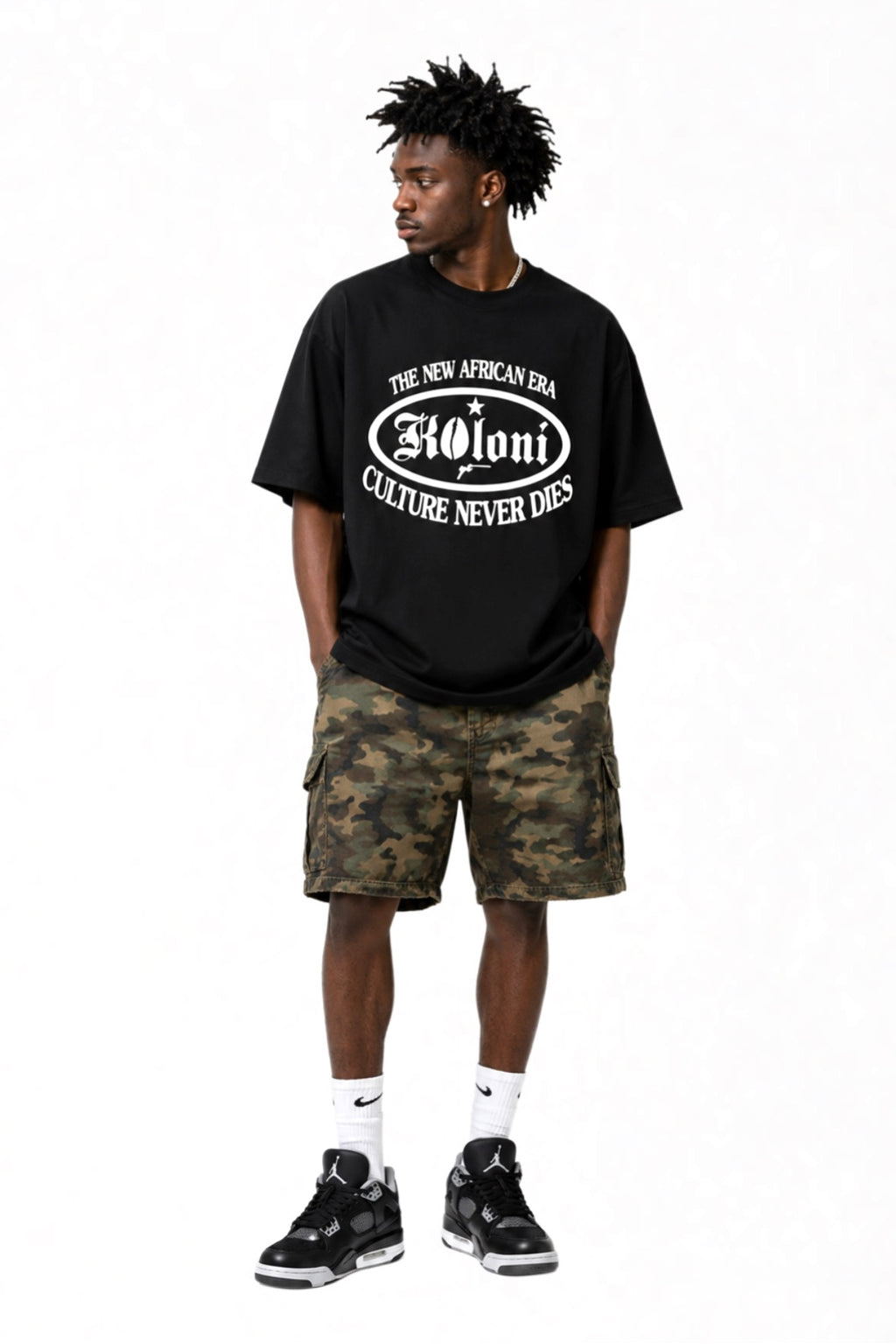 T-SHIRT KOLONI® NOIR OVERSIZE