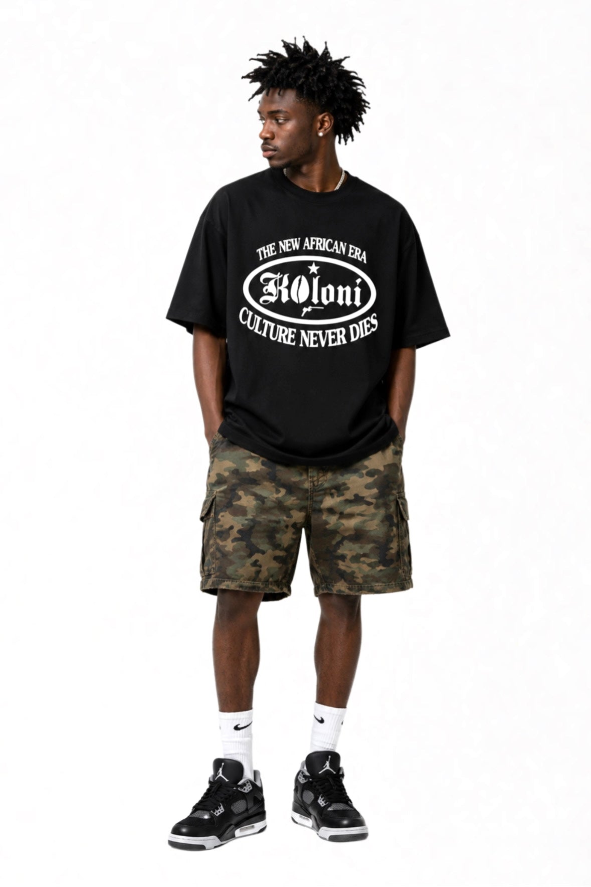 T-SHIRT KOLONI® NOIR OVERSIZE