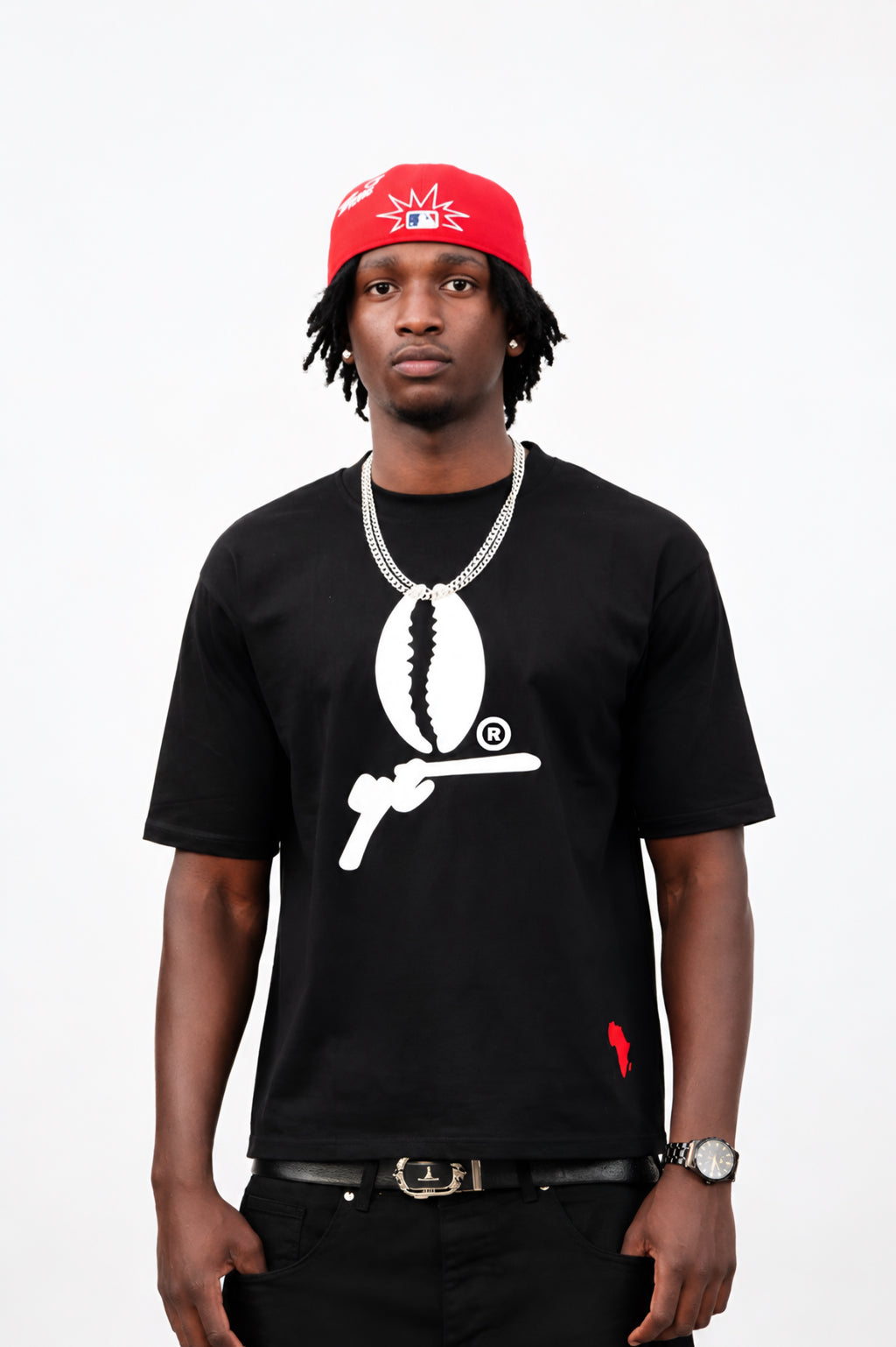 Cauri en question — T-shirt Oversize Noir