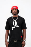 Cauri en question — T-shirt Oversize Noir