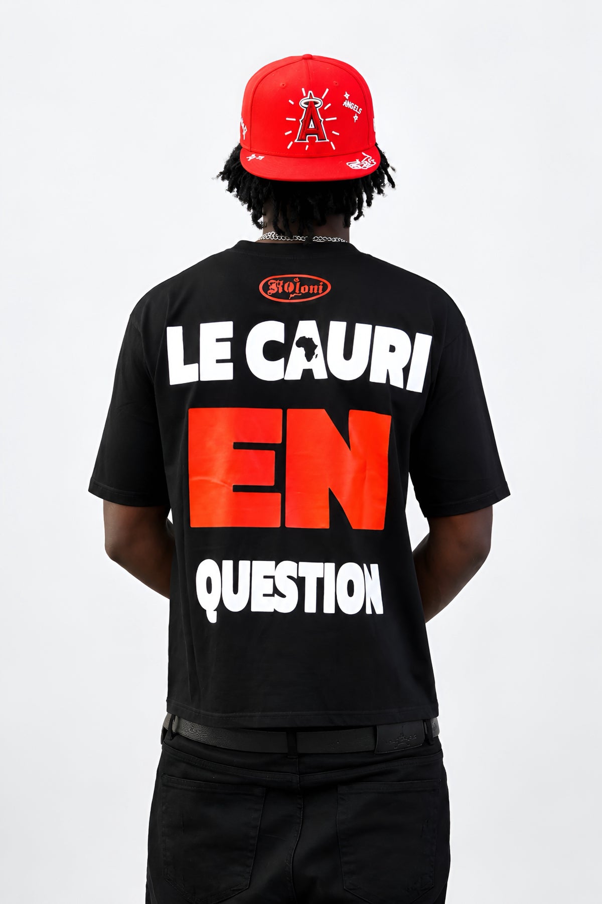Cauri en question — T-shirt Oversize Noir