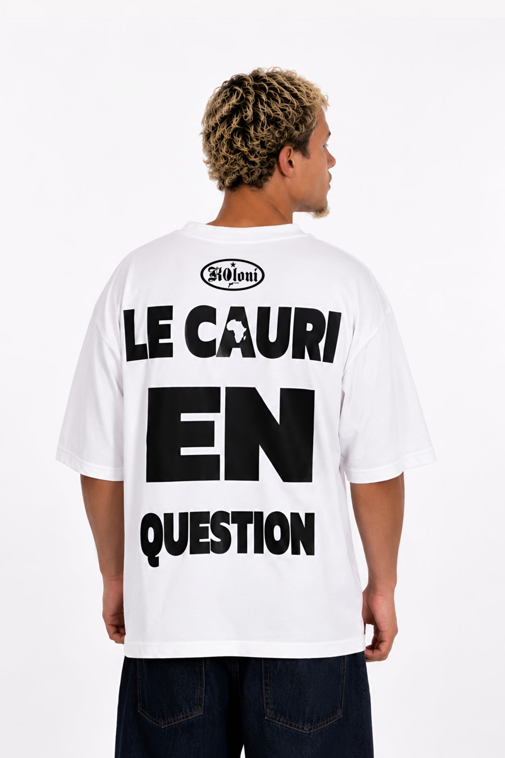 Cauri en question — T-shirt
Oversize Blanc